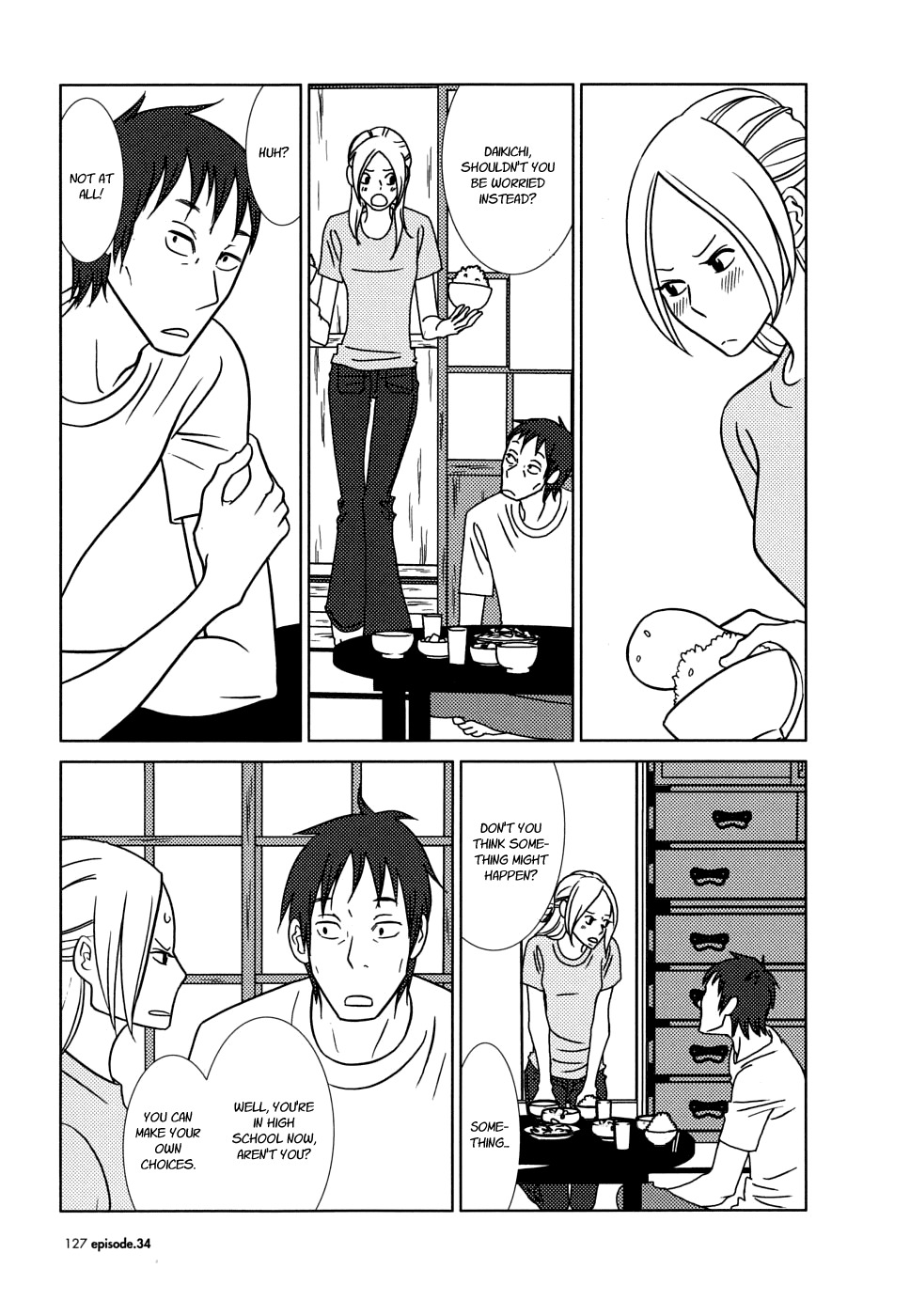 Usagi Drop Chapter 34 page 17 - Chapter 34