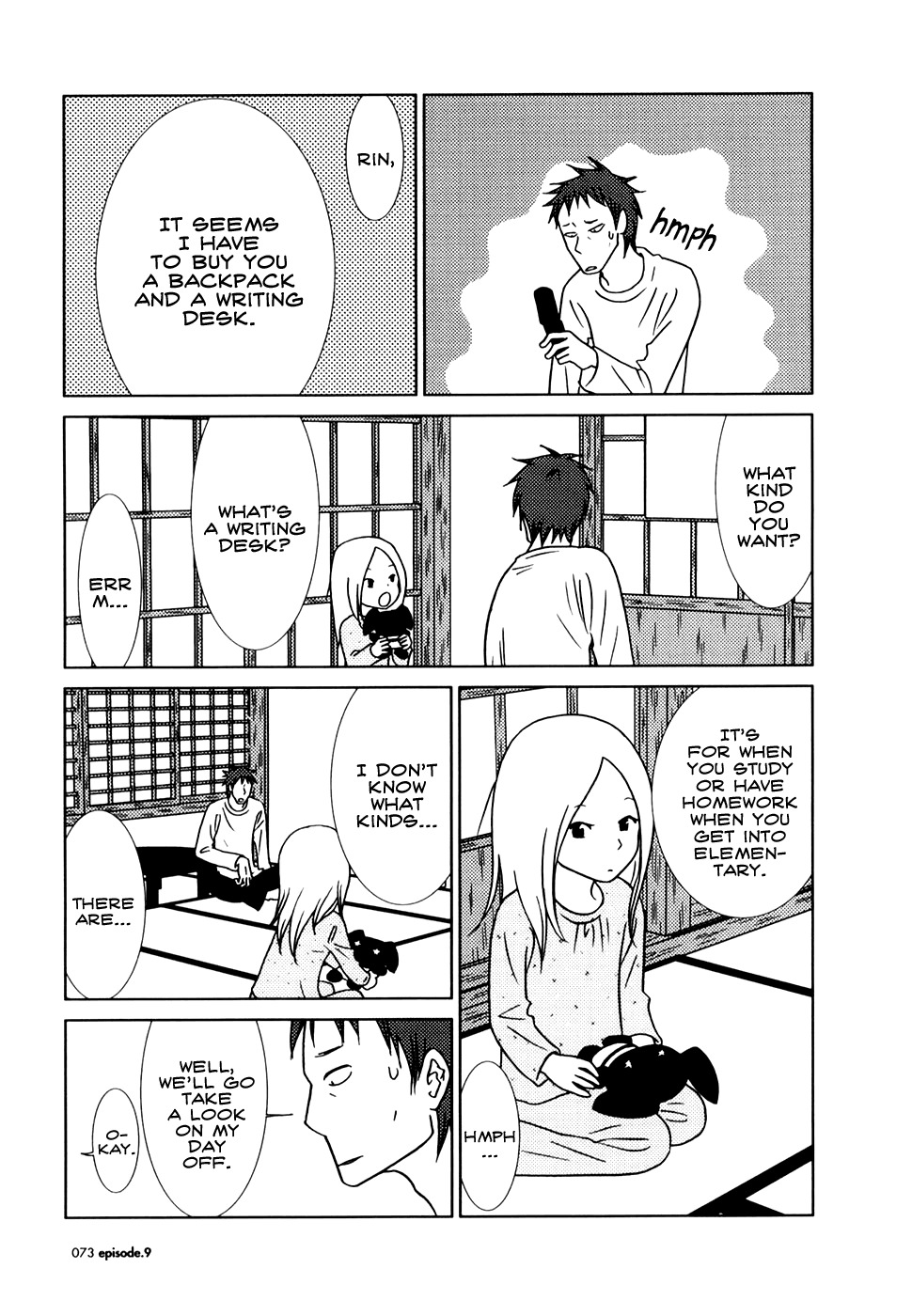 Usagi Drop Chapter 9 page 3 - Chapter 9
