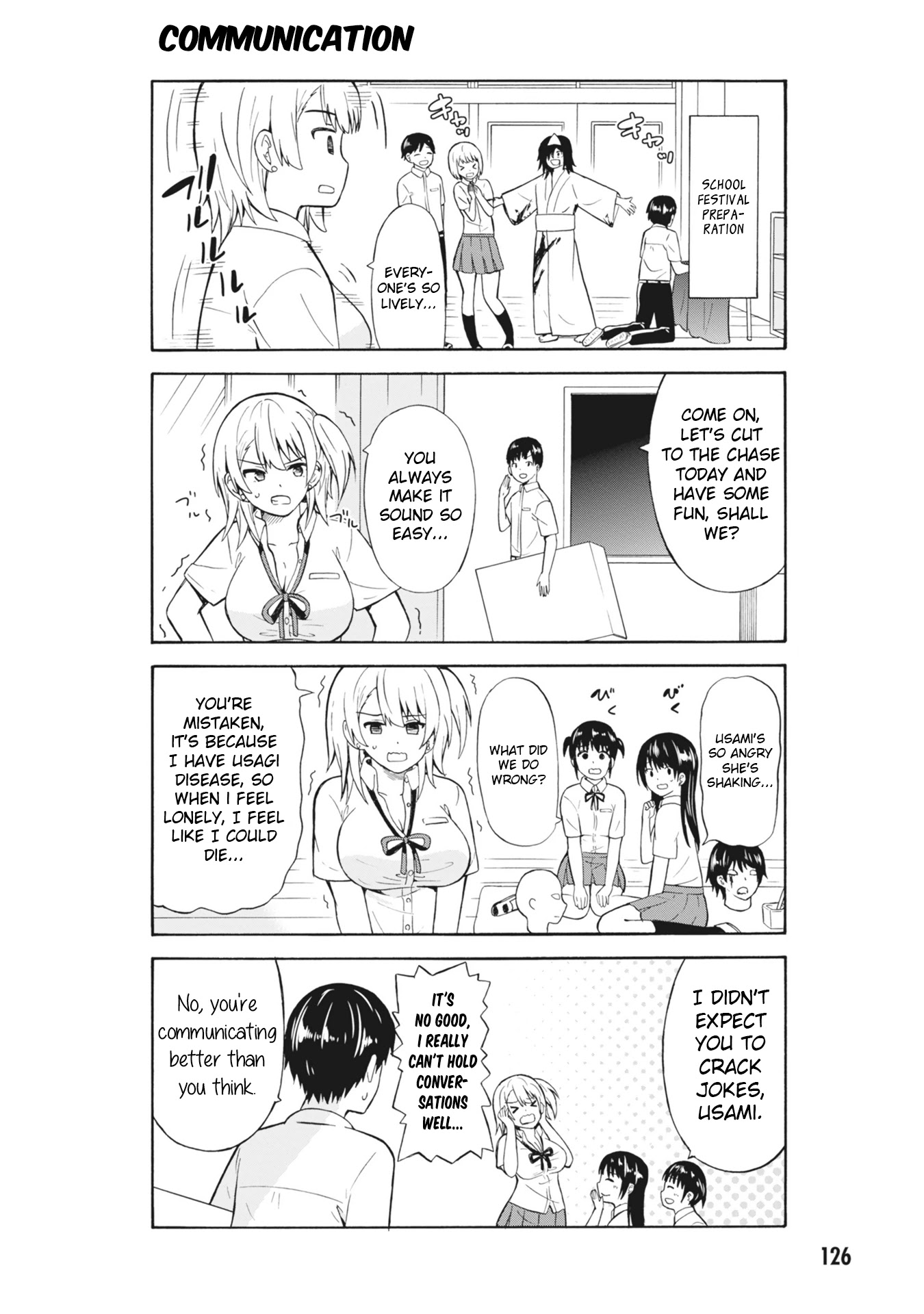 Usami-san Ha Kamawaretai! Chapter 15 page 4 - Chapter 15: The Start of the Second Semester!