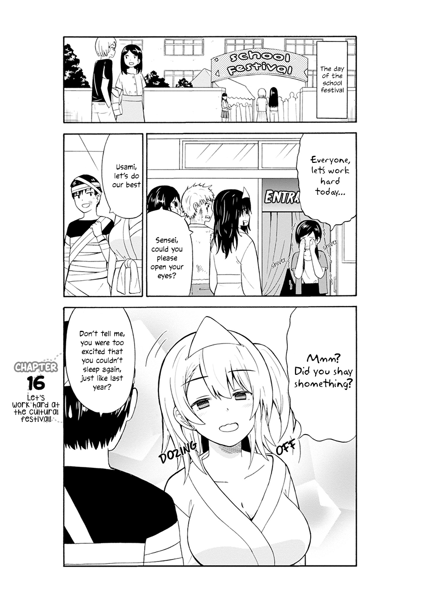 Usami-san Ha Kamawaretai! Chapter 16 page 2 - Chapter 16: Let’s work hard at the cultural festival!