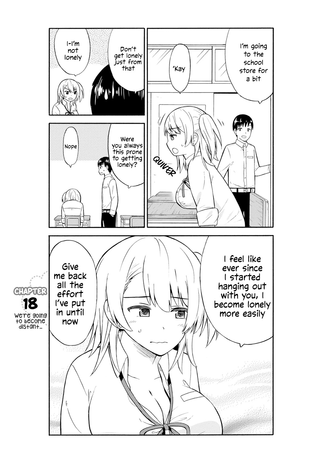Usami-san Ha Kamawaretai! Chapter 18 page 2 - Chapter 18: We're going to become distant...