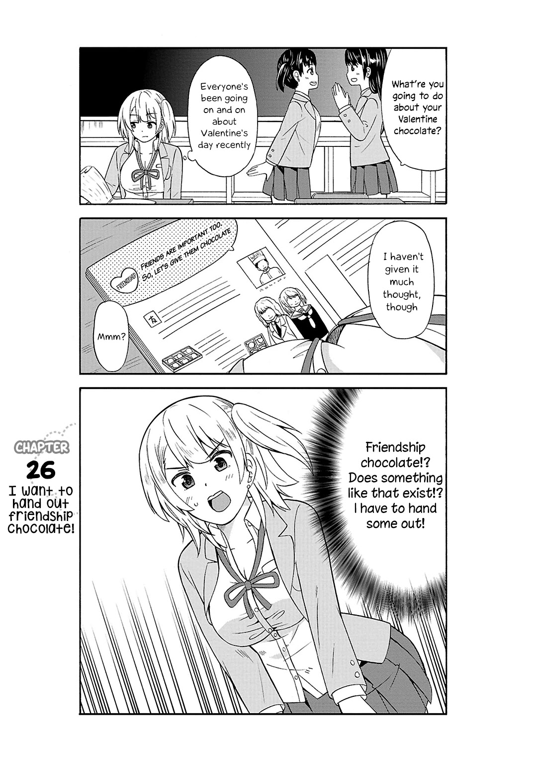 Usami-san Ha Kamawaretai! Chapter 26 page 2 - Chapter 26: I want to hand out friendship chocolate!