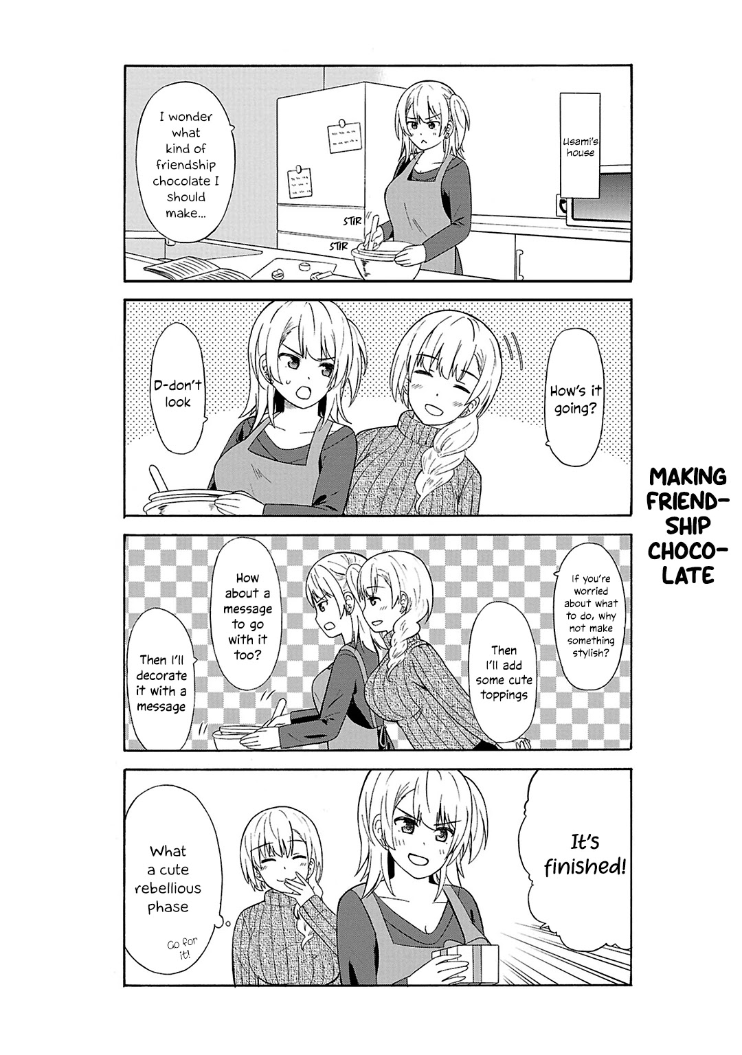 Usami-san Ha Kamawaretai! Chapter 26 page 3 - Chapter 26: I want to hand out friendship chocolate!