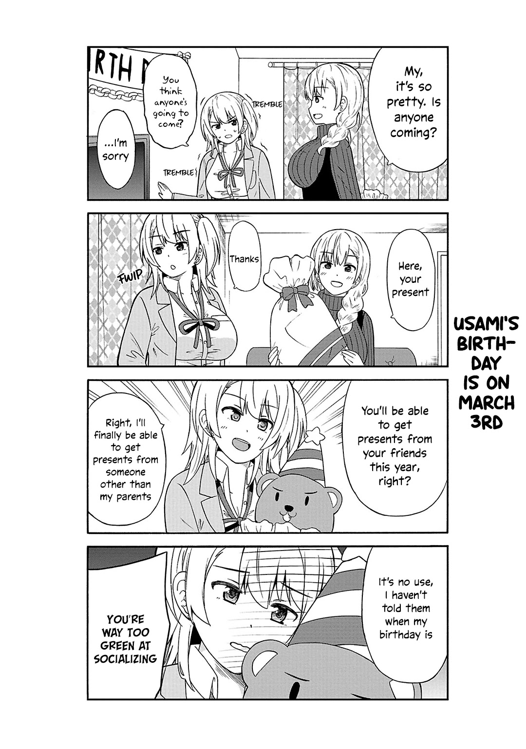 Usami-san Ha Kamawaretai! Chapter 28 page 3 - Chapter 28: I want my birthday to be celebrated...