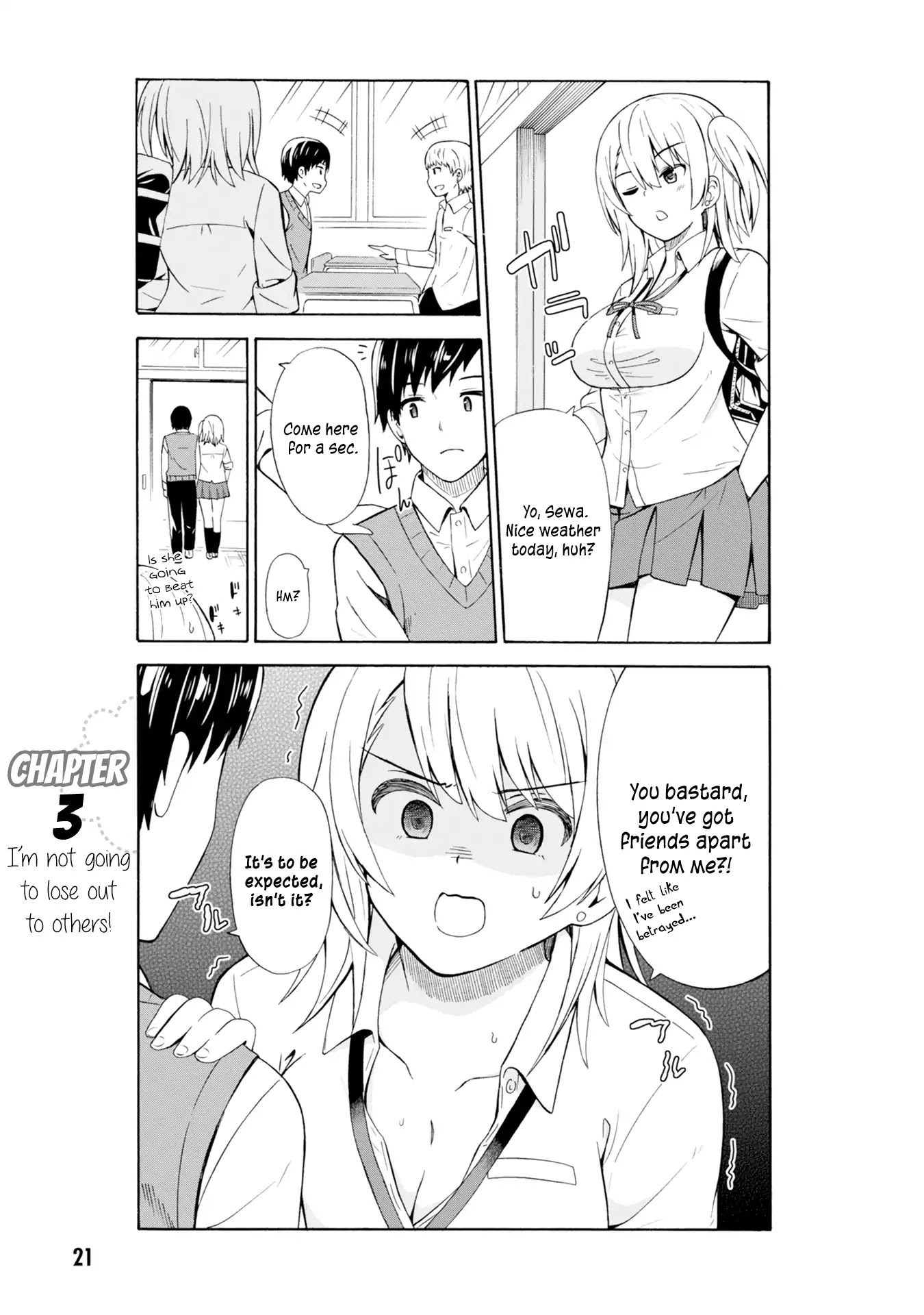 Usami-san Ha Kamawaretai! Chapter 3 page 2 - Chapter 3: I’m not going to lose out to others!