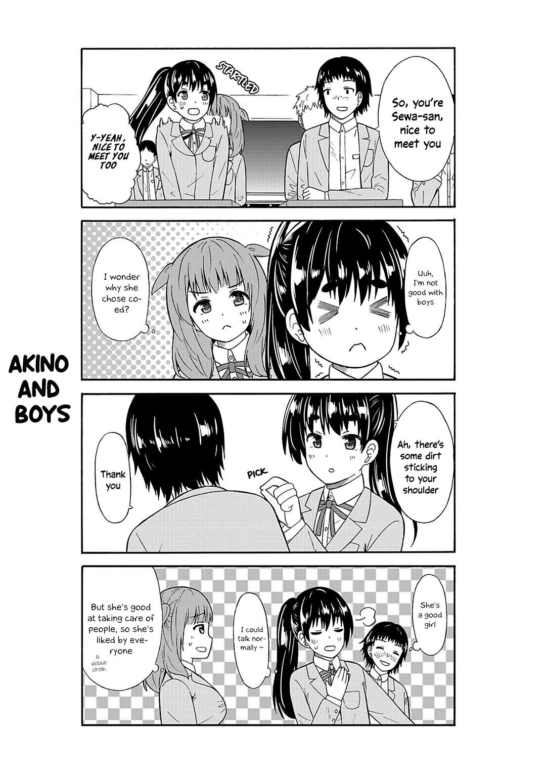 Usami-san Ha Kamawaretai! Chapter 32 page 4 - Chapter 32: Akino's joining our school!