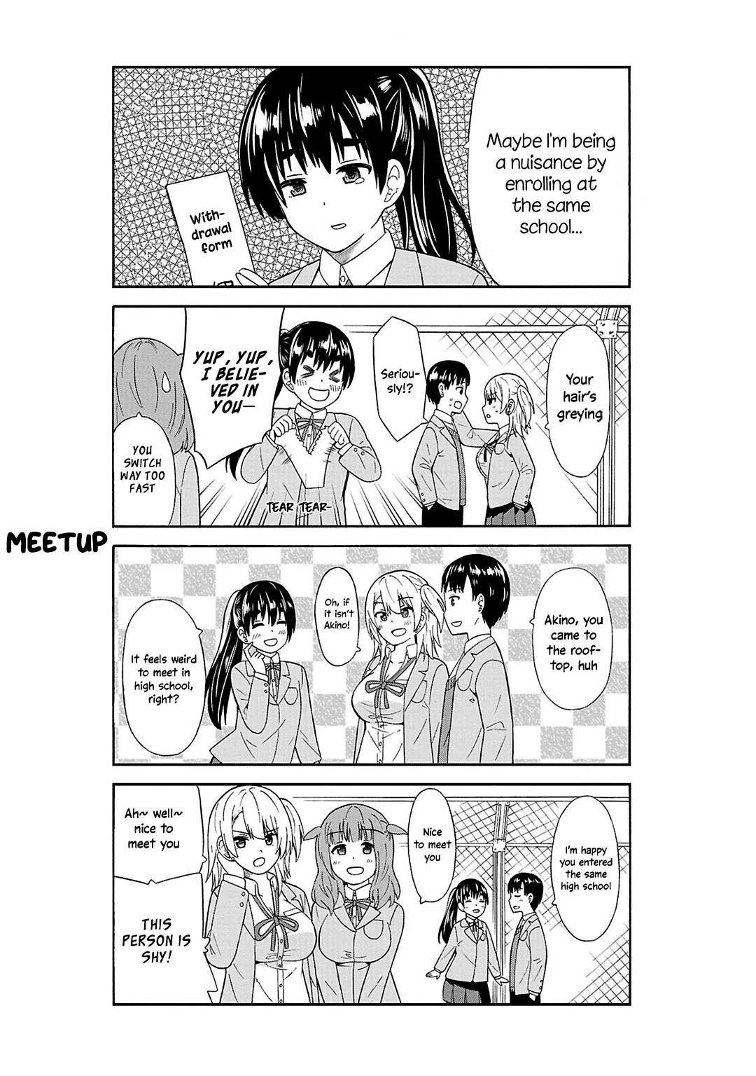 Usami-san Ha Kamawaretai! Chapter 32 page 8 - Chapter 32: Akino's joining our school!