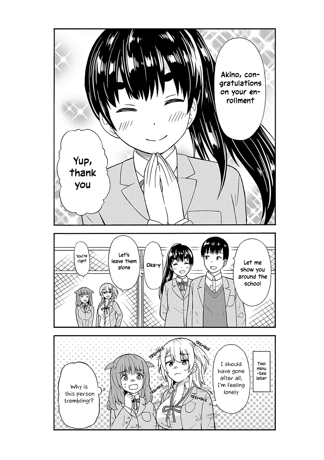 Usami-san Ha Kamawaretai! Chapter 32 page 9 - Chapter 32: Akino's joining our school!