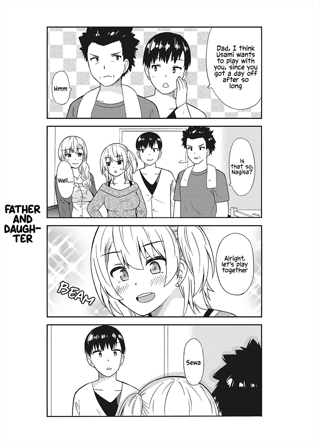 Usami-san Ha Kamawaretai! Chapter 34 page 8 - Chapter 34: Papa got a day off!
