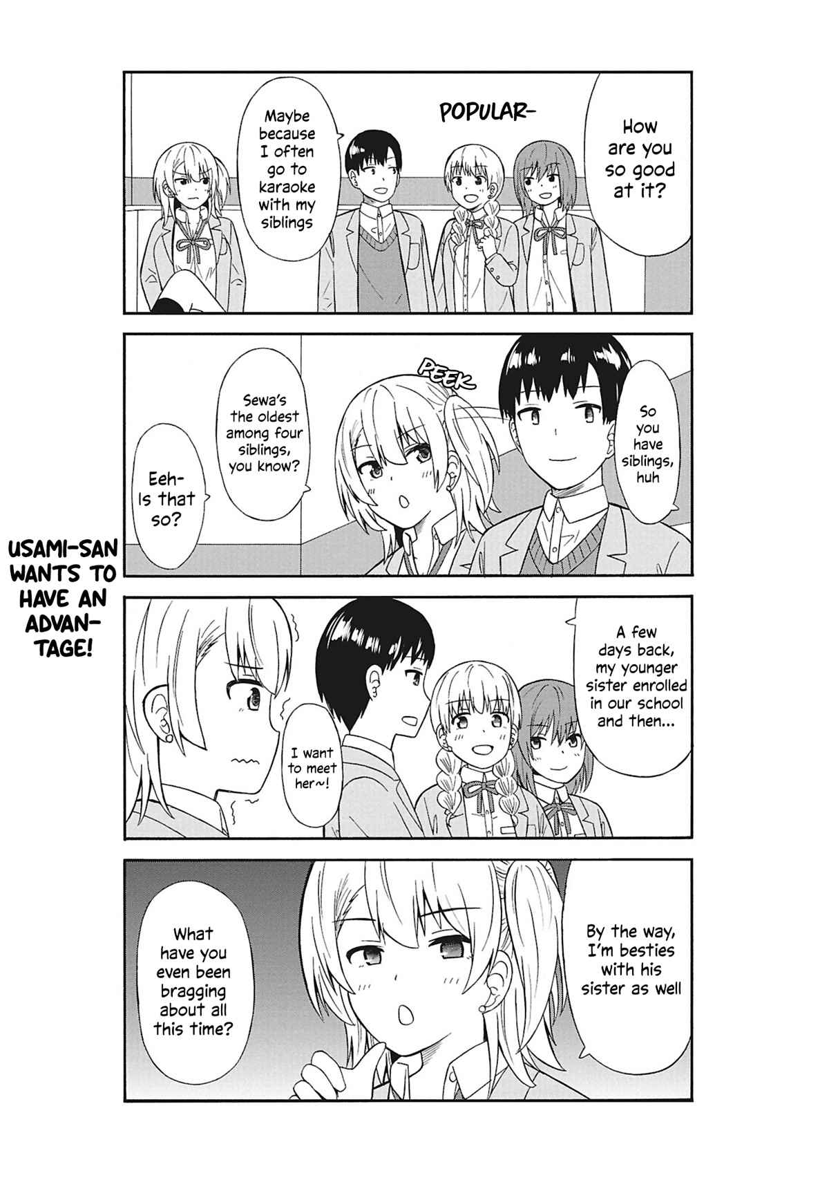 Usami-san Ha Kamawaretai! Chapter 35 page 4 - Chapter 35: I wanna have fun doing Karaoke!