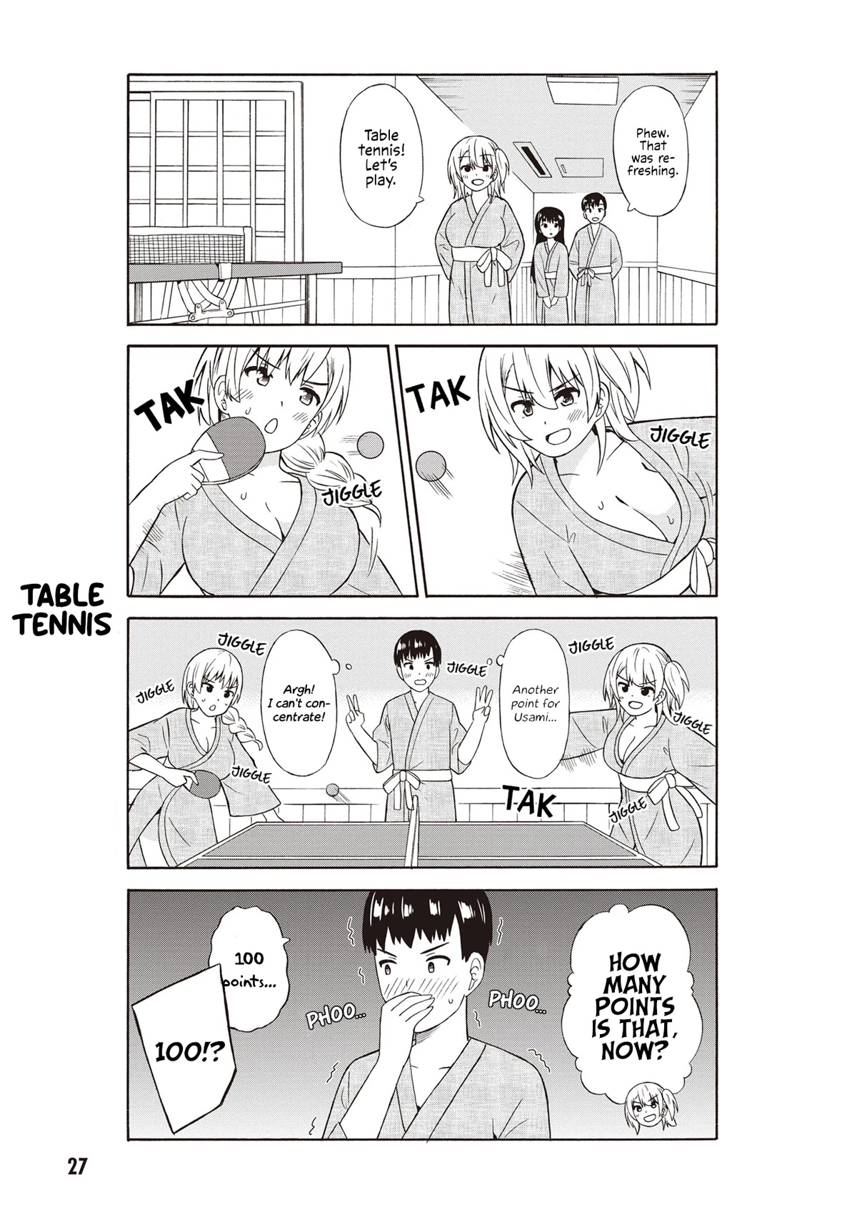 Usami-san Ha Kamawaretai! Chapter 38 page 5 - Chapter 38: Let's spread our wings at the hot springs! (Part 1)