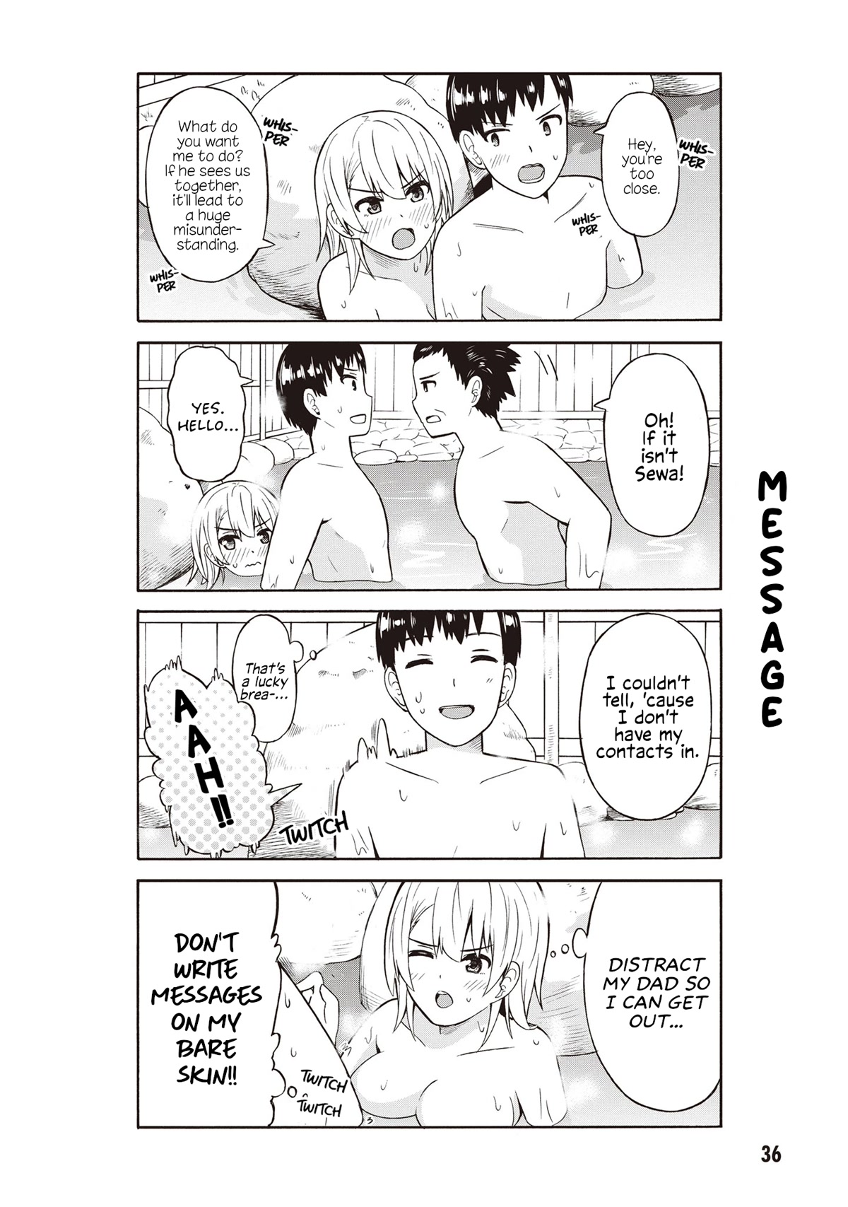 Usami-san Ha Kamawaretai! Chapter 39 page 4 - Chapter 39: Let's spread our wings at the hot springs! (Part 2)