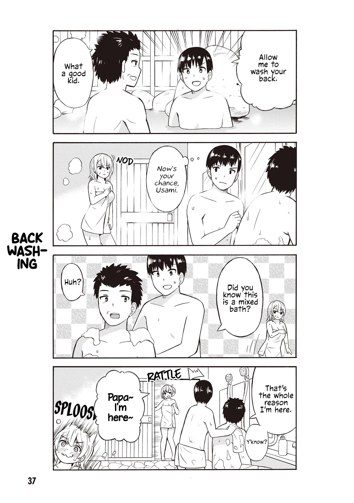 Usami-san Ha Kamawaretai! Chapter 39 page 5 - Chapter 39: Let's spread our wings at the hot springs! (Part 2)