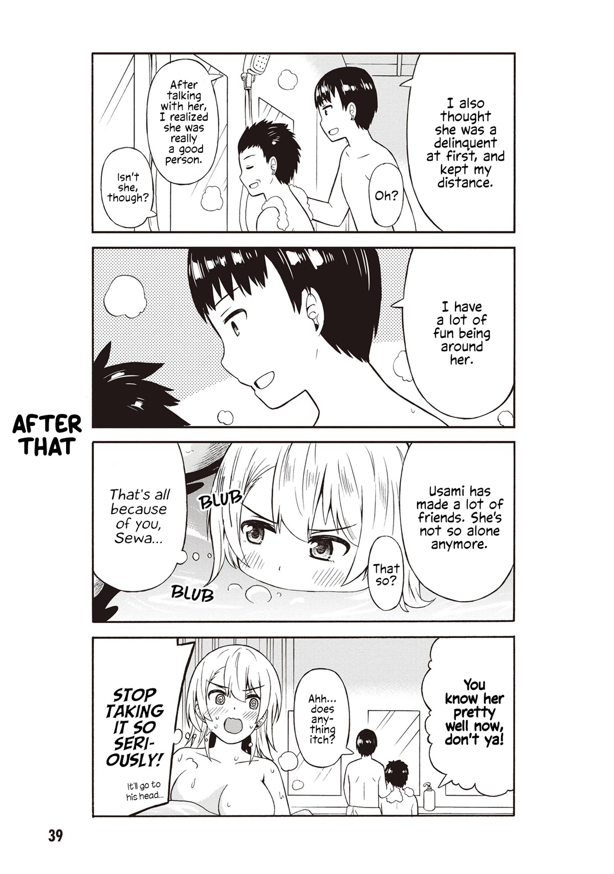 Usami-san Ha Kamawaretai! Chapter 39 page 7 - Chapter 39: Let's spread our wings at the hot springs! (Part 2)