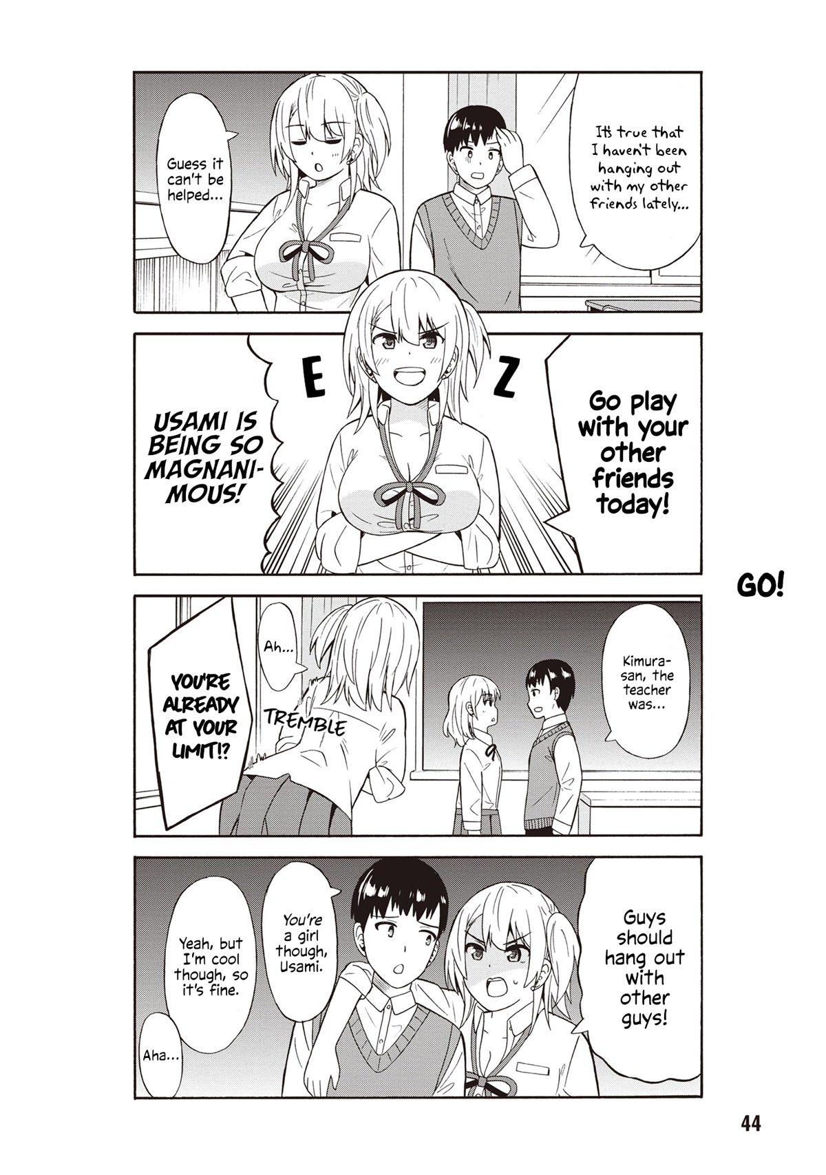 Usami-san Ha Kamawaretai! Chapter 40 page 2 - Chapter 40: Go play with them sometimes!