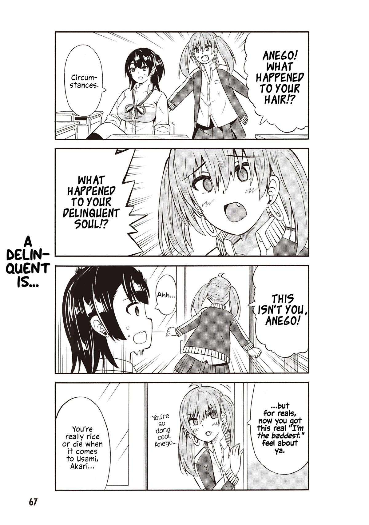 Usami-san Ha Kamawaretai! Chapter 42 page 5 - Chapter 42: I'm gonna try changing up my appearance!
