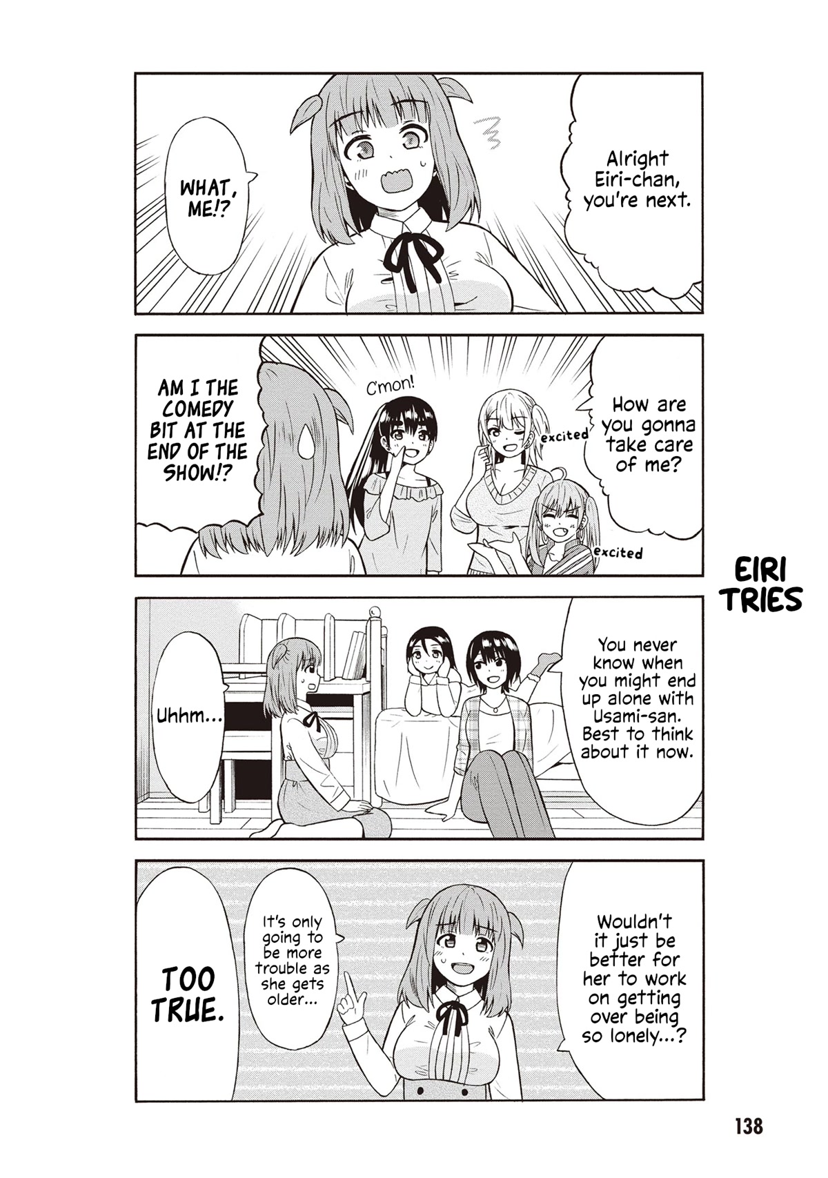 Usami-san Ha Kamawaretai! Chapter 49 page 6 - Chapter 49: I wanna have a girls' night!