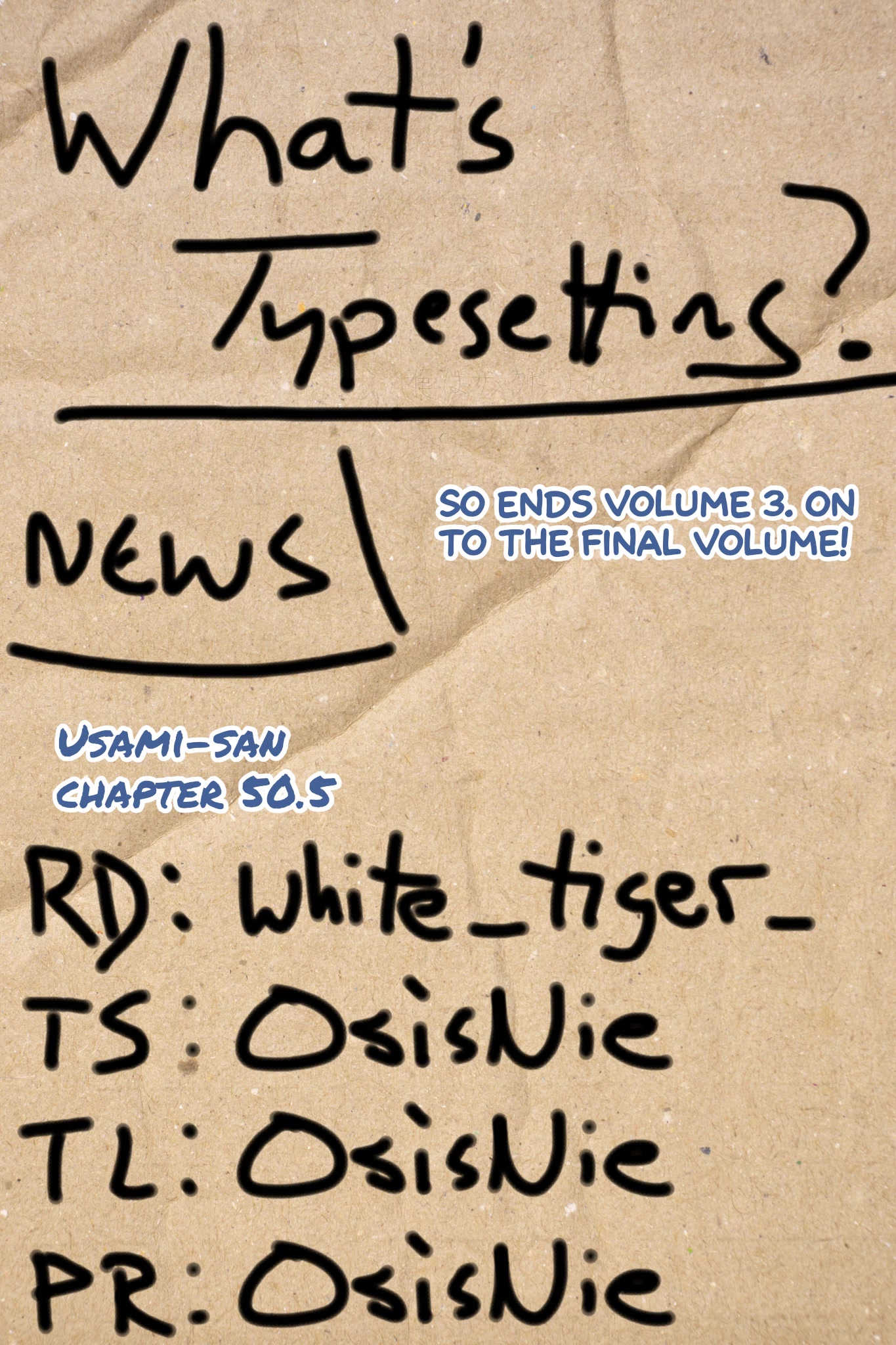 Usami-san Ha Kamawaretai! Chapter 50.5 page 14 - Chapter 50.5: Those were the days...
