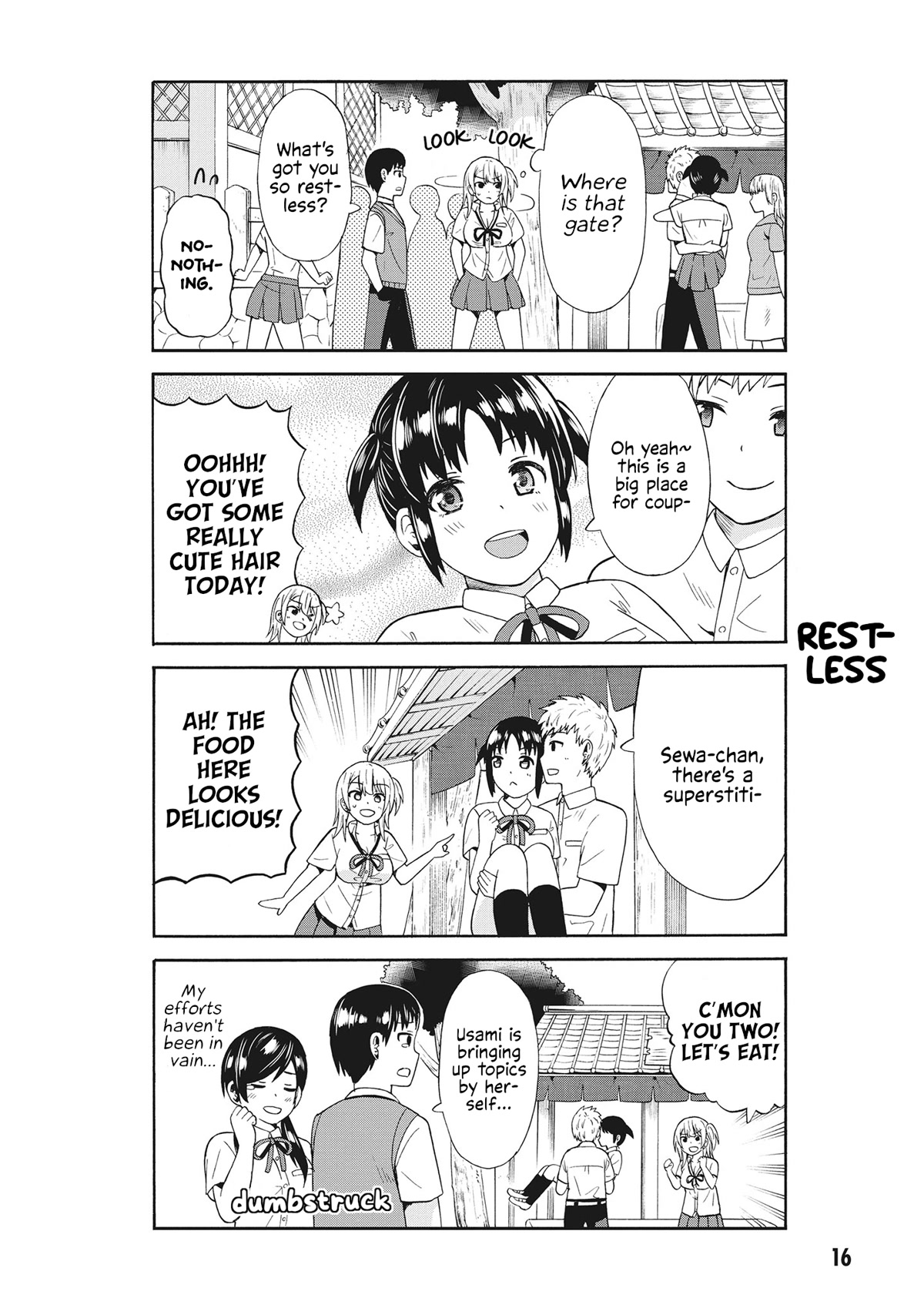 Usami-san Ha Kamawaretai! Chapter 52 page 4 - Chapter 52: Let's fully enjoy our school trip! (Part 2)