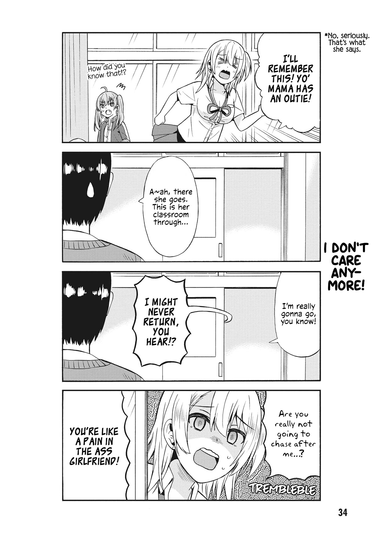 Usami-san Ha Kamawaretai! Chapter 54 page 4 - Chapter 54: Fights between delinquents are scary!