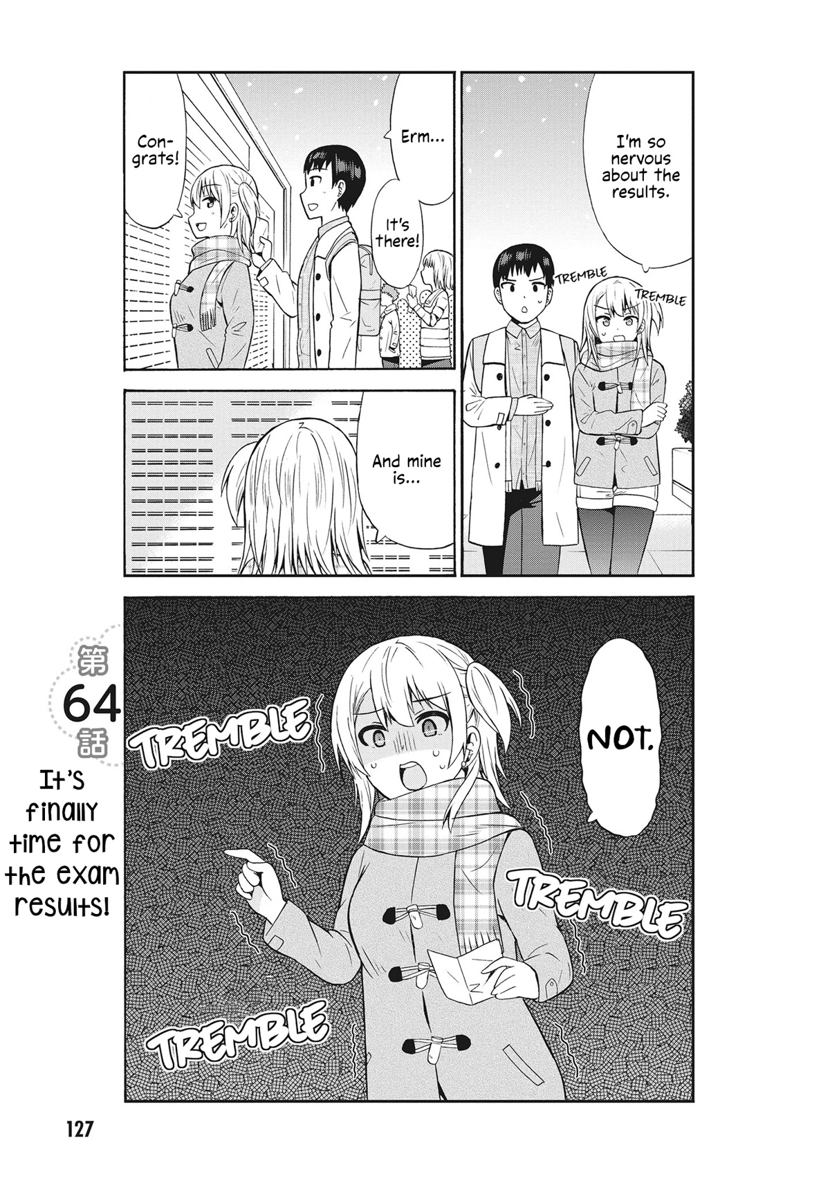 Usami-san Ha Kamawaretai! Chapter 64 page 1 - Chapter 64: It's finally time for the exam results!