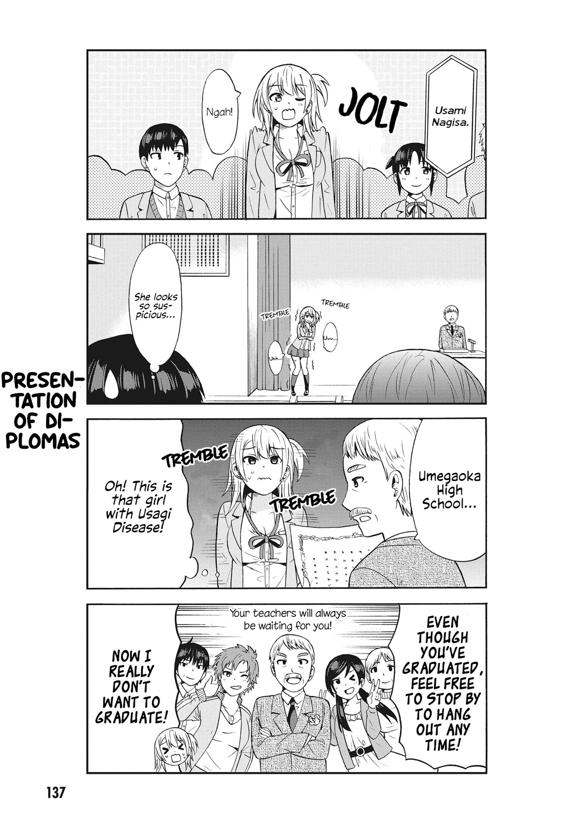 Usami-san Ha Kamawaretai! Chapter 65 page 3 - Chapter 65: I want you to take care of me during the graduation ceremony, too! [END]