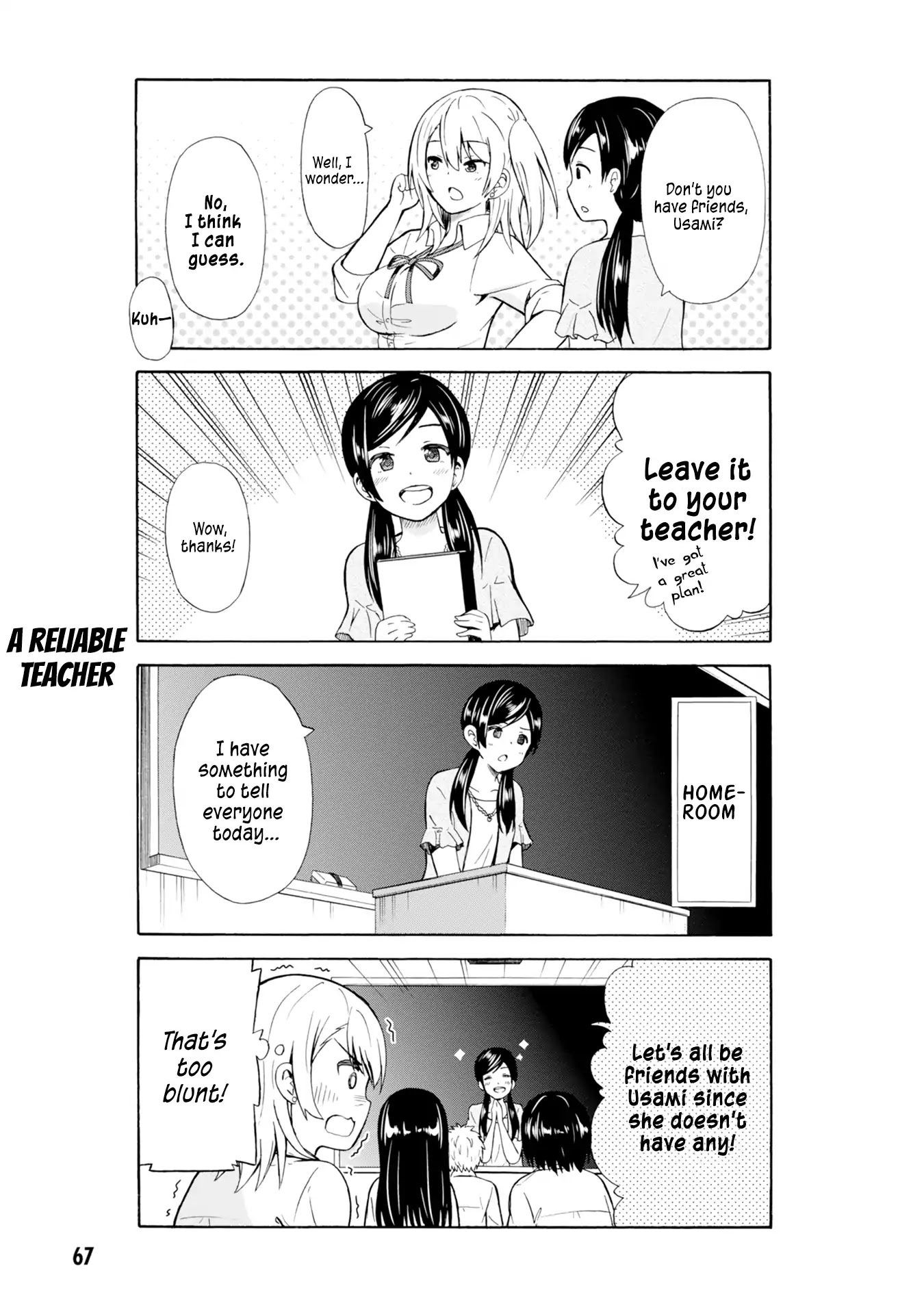 Usami-san Ha Kamawaretai! Chapter 8 page 5 - Chapter 8: I'm counting on you, teacher!