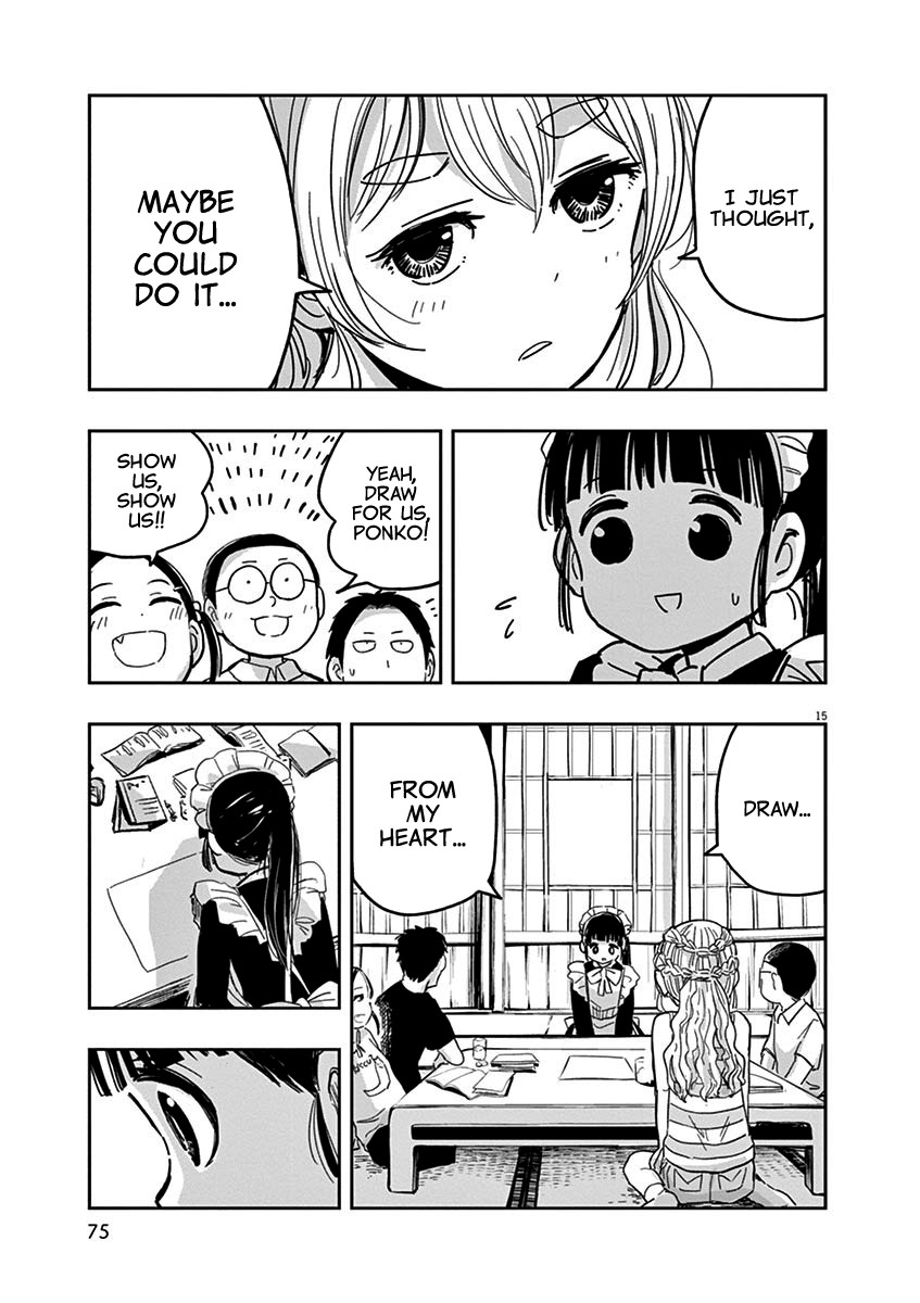 Useless Ponko Chapter 19 page 15 - Chapter 19: Drawing Ponko