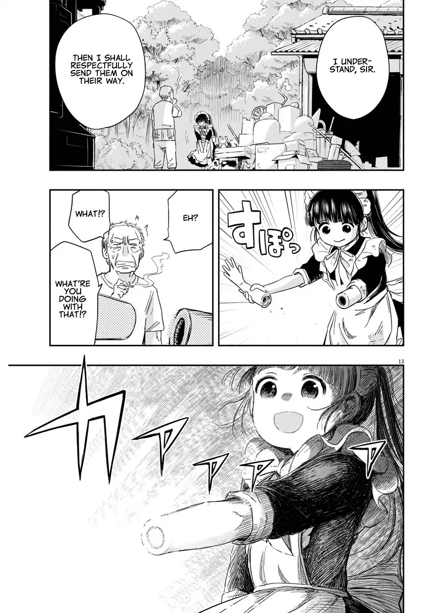 Useless Ponko Chapter 2 page 13 - Chapter 2: Cleaning Ponko