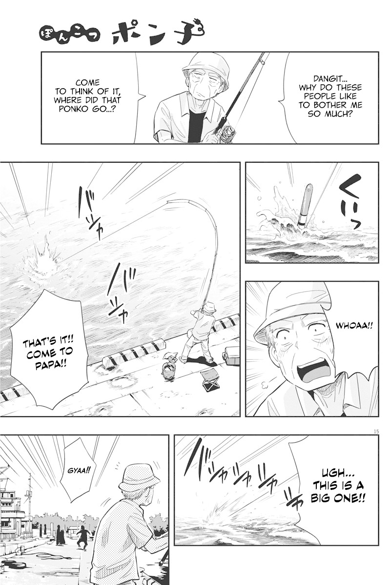 Useless Ponko Chapter 9 page 15 - Chapter 9: Fishing Ponko