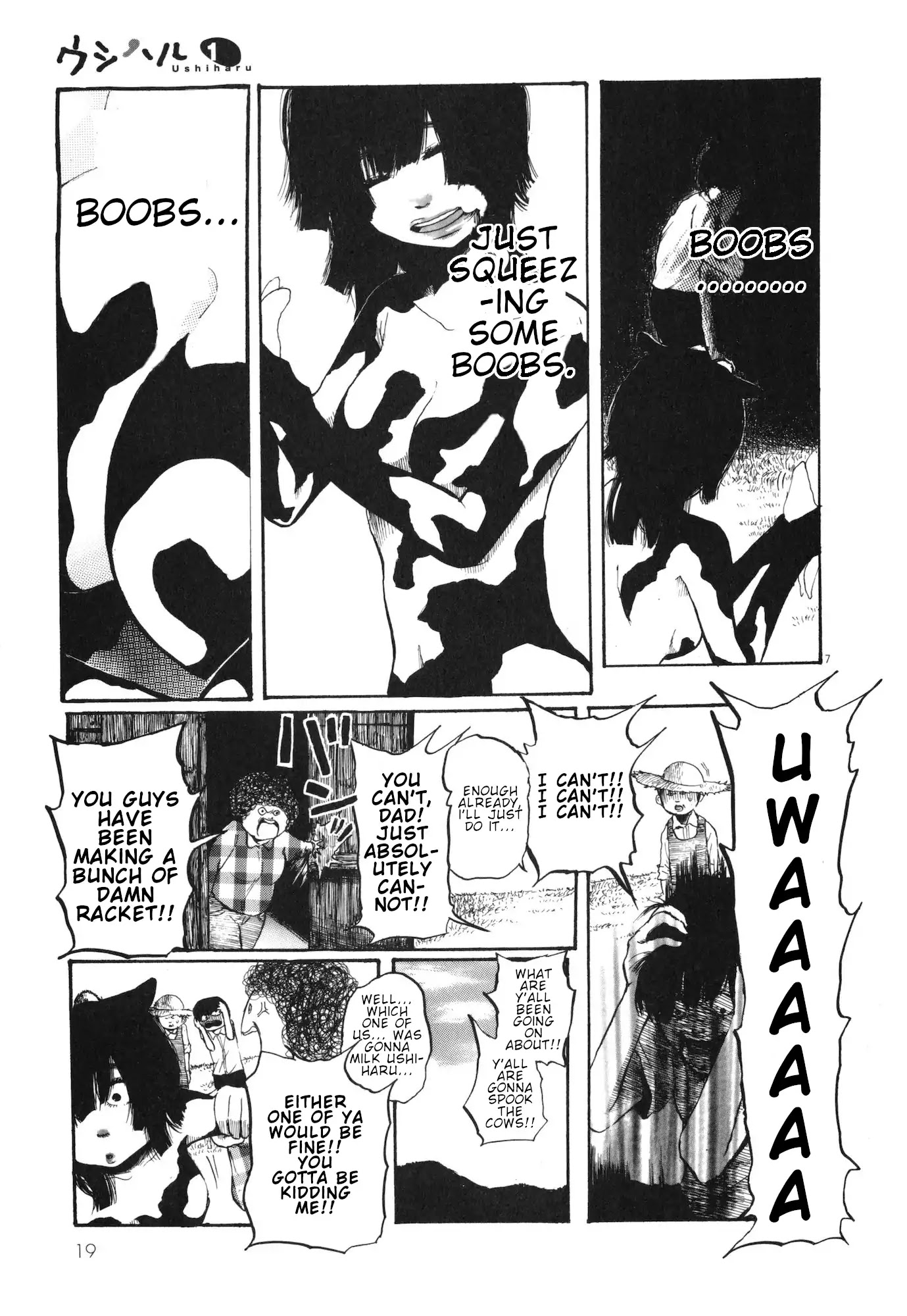 Ushiharu Chapter 2 page 7 - Chapter 2: Milking