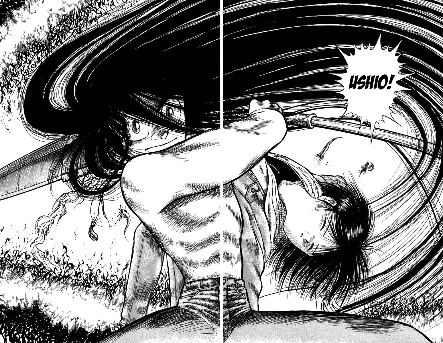 Ushio and Tora Chapter 105 page 11 - Chapter 105 : Counterattack Asako (Part 11)