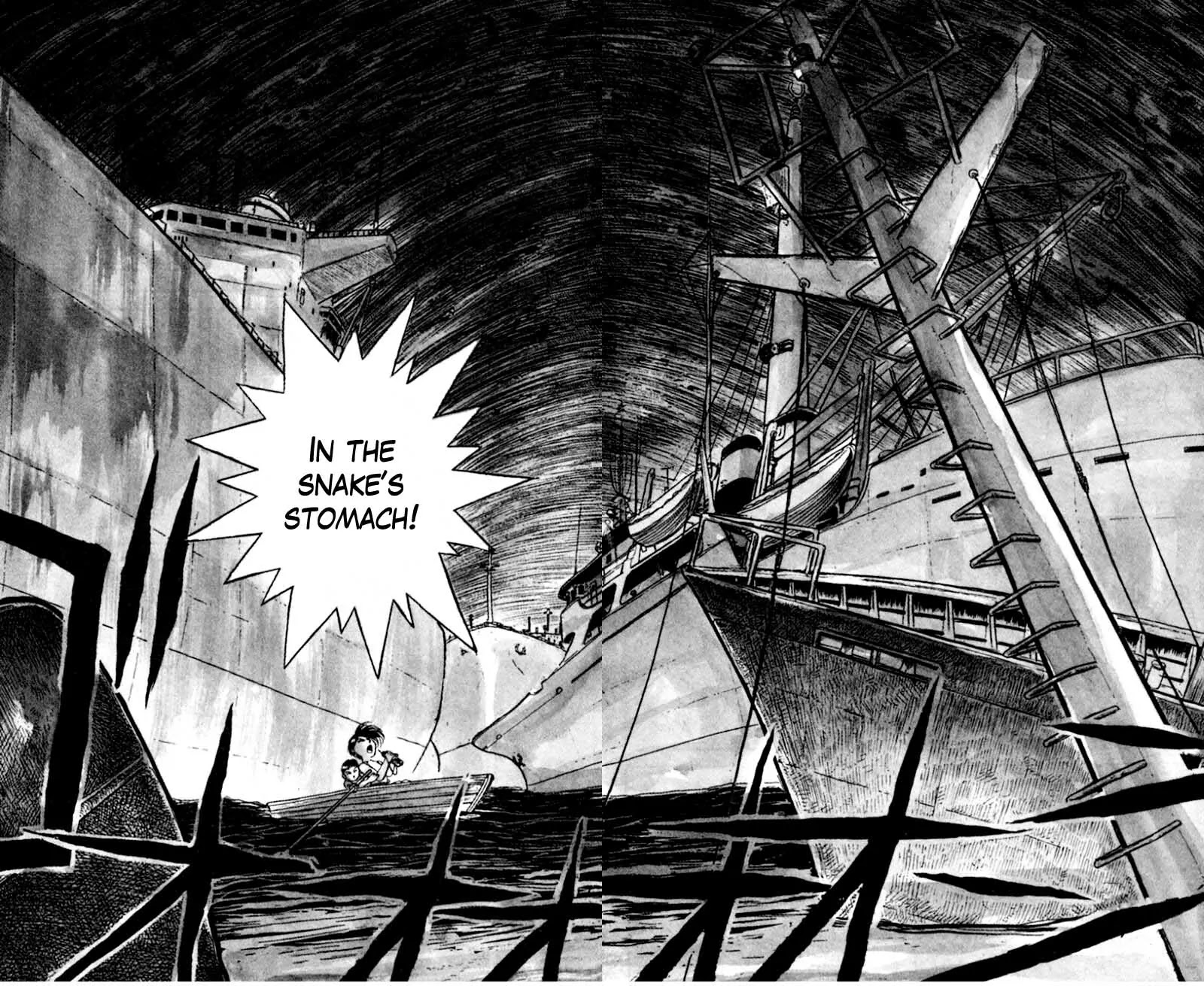 Ushio and Tora Chapter 22 page 5 - Chapter 22 : Part 4: In the Belly of the Ayakashi