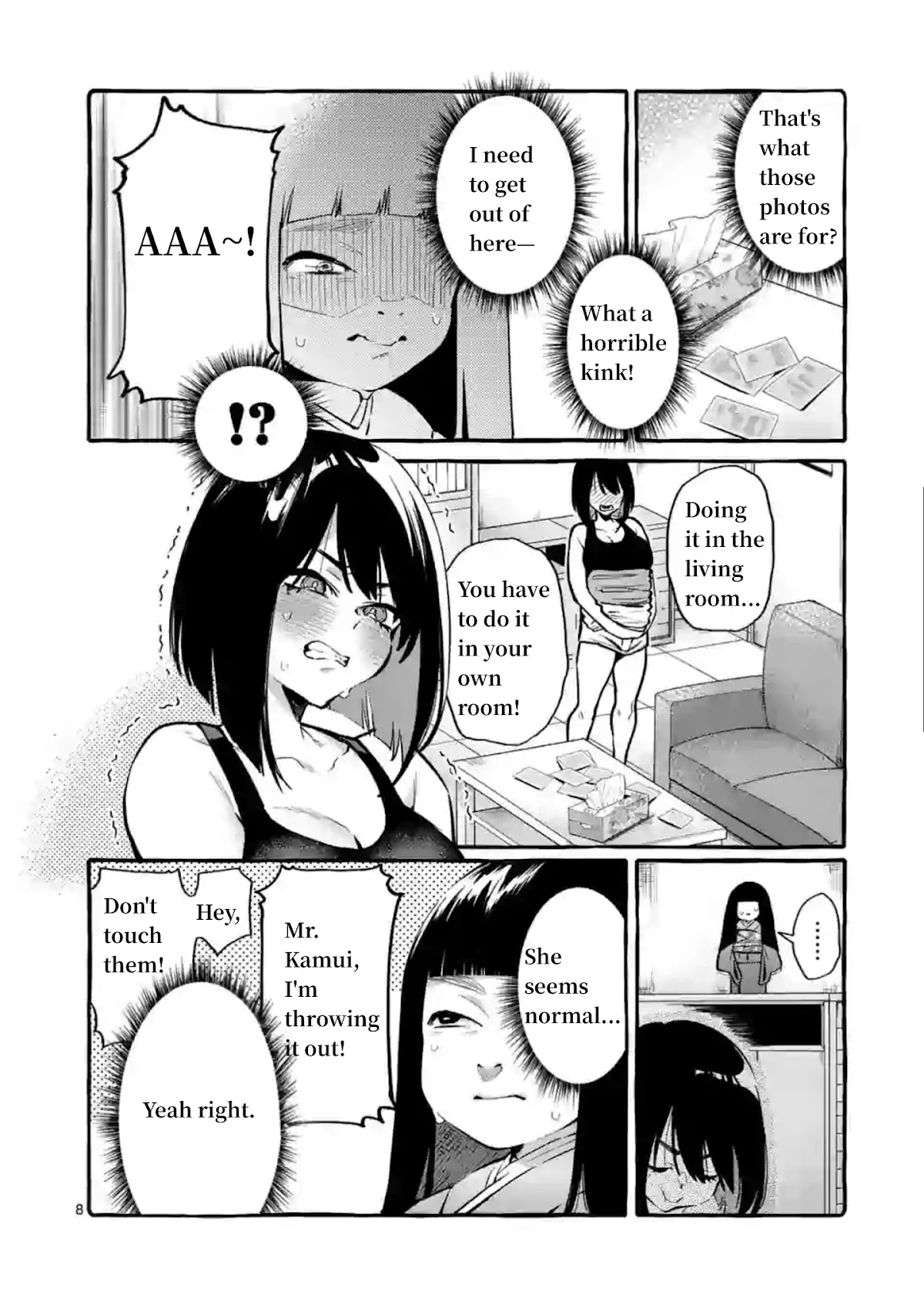 Ushiro no Shoumen Kamui-san Chapter 4 page 8 - Chapter 4