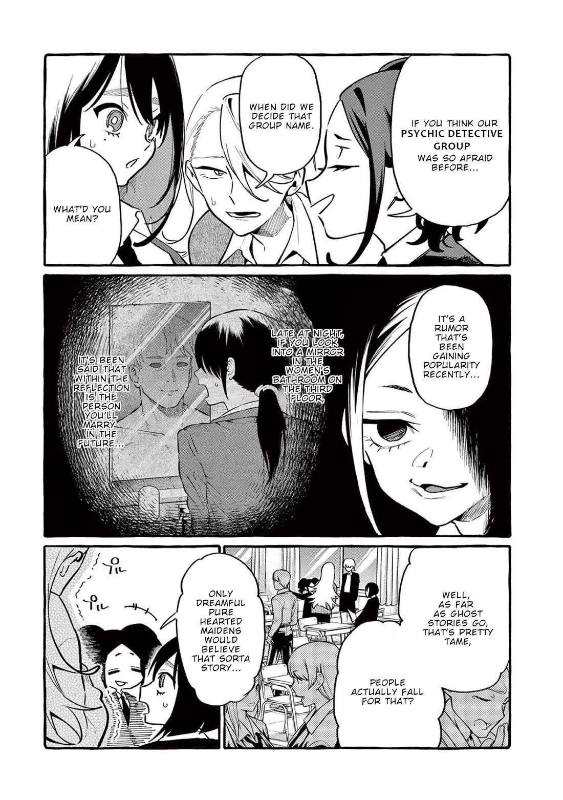 Ushiro no Shoumen Kamui-san Chapter 42 page 4 - Chapter 42: Evil spirit mirror dweller