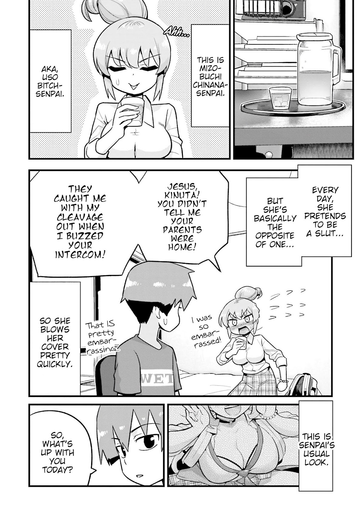 Uso-Bitch Senpai Chapter 13 page 2 - Chapter 13: Senpai & the Saran Wrap Kiss