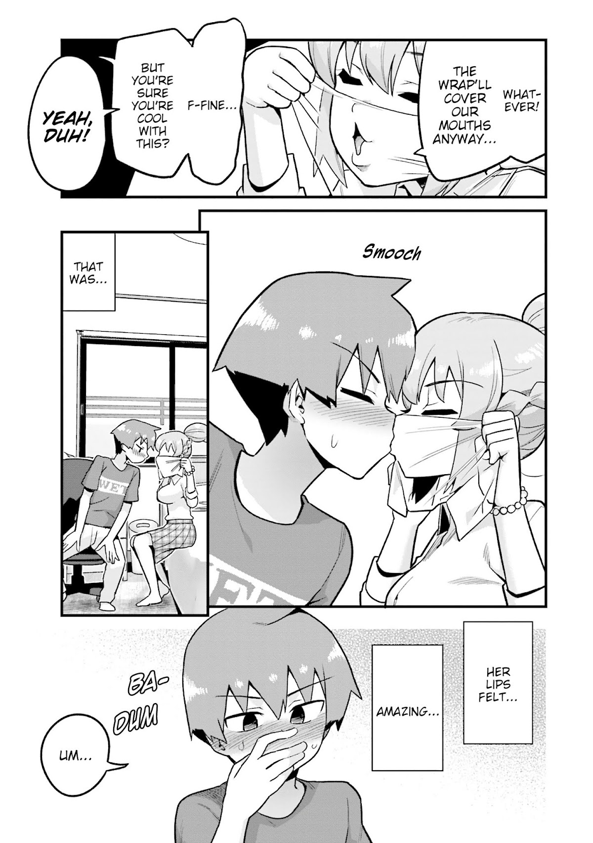 Uso-Bitch Senpai Chapter 13 page 5 - Chapter 13: Senpai & the Saran Wrap Kiss