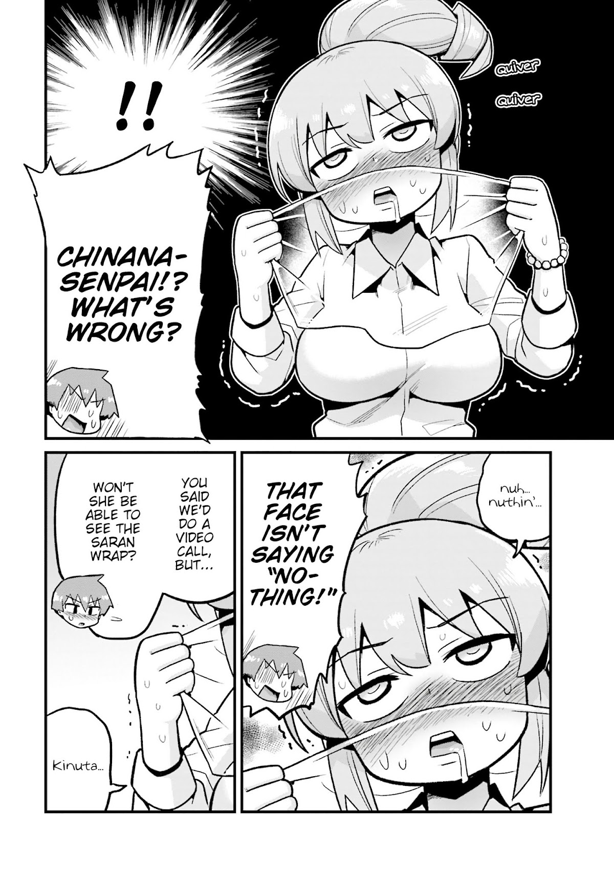 Uso-Bitch Senpai Chapter 13 page 6 - Chapter 13: Senpai & the Saran Wrap Kiss