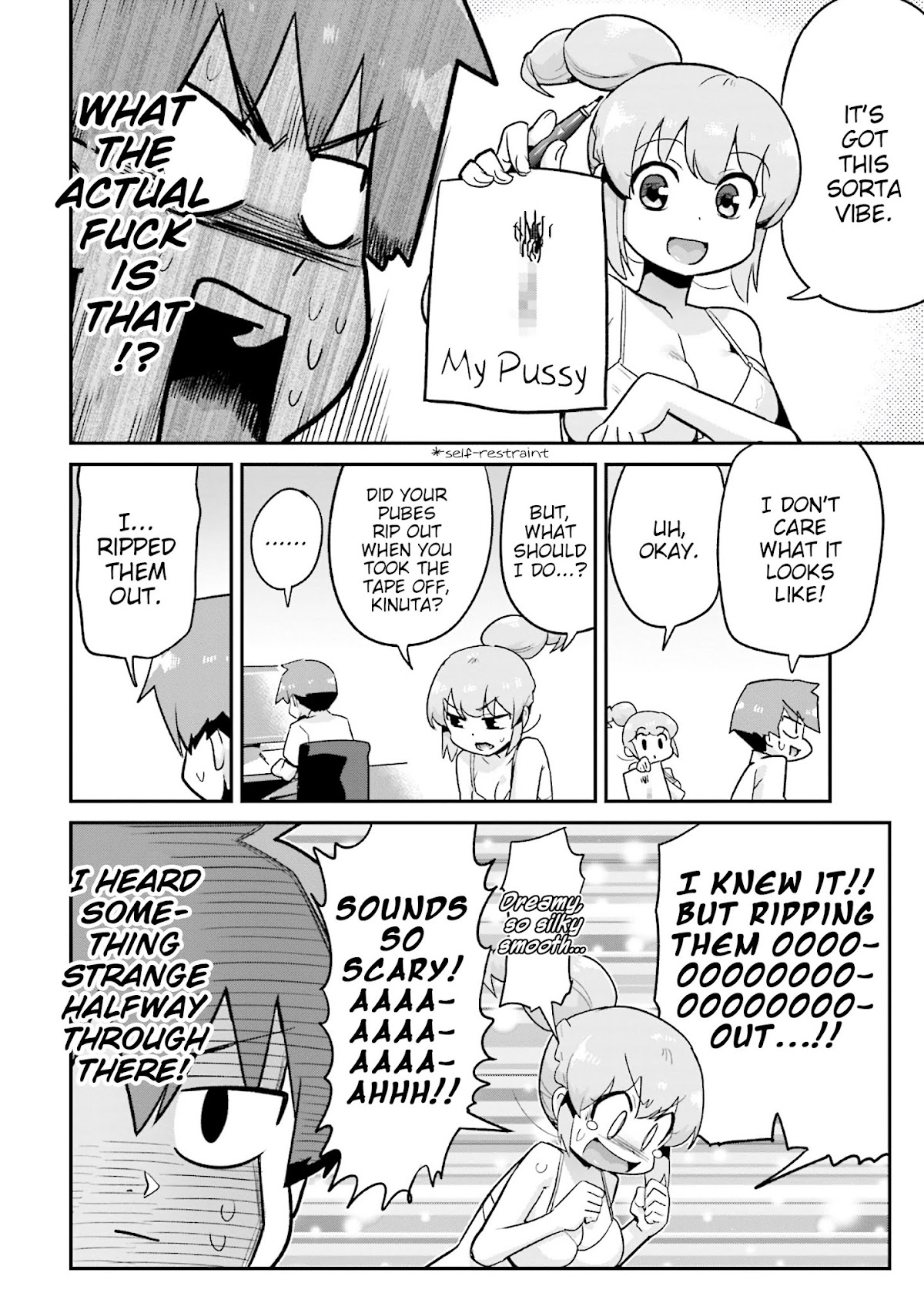 Uso-Bitch Senpai Chapter 15 page 4 - Chapter 15: Senpai & Modesty Tape (Part 2)