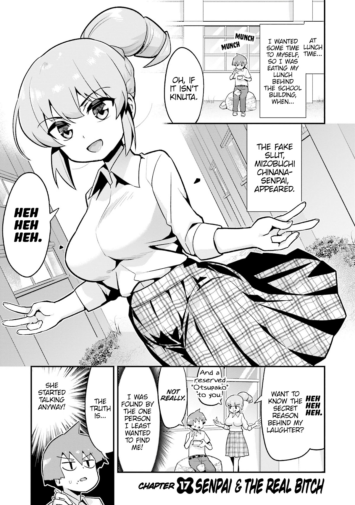 Uso-Bitch Senpai Chapter 17 page 1 - Chapter 17: Senpai & the Real Bitch