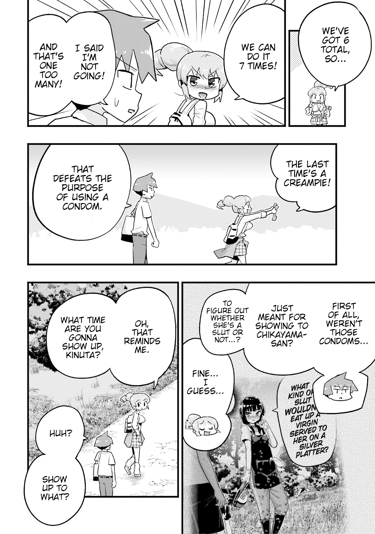 Uso-Bitch Senpai Chapter 18 page 2 - Chapter 18: Senpai, Rain, & the Bus Stop