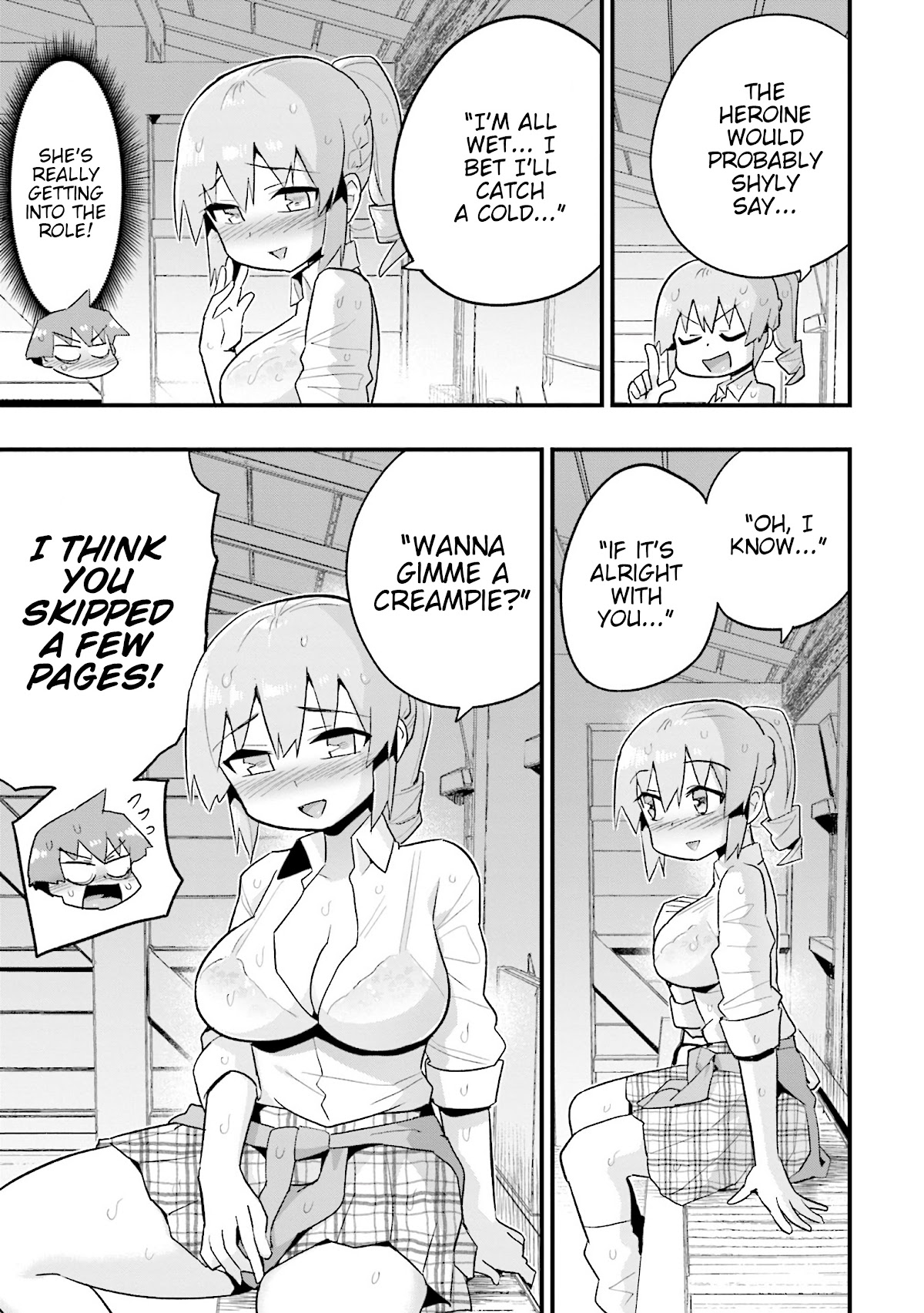Uso-Bitch Senpai Chapter 18 page 7 - Chapter 18: Senpai, Rain, & the Bus Stop