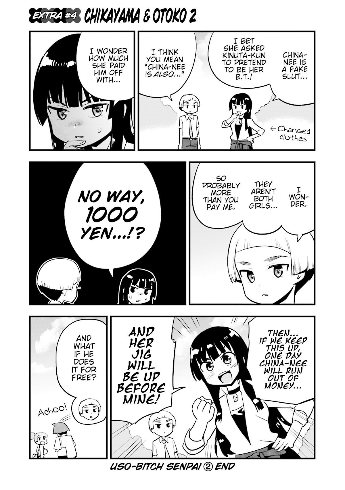 Uso-Bitch Senpai Chapter 20.5 page 5 - Chapter 20.5: Volume 2 Extras
