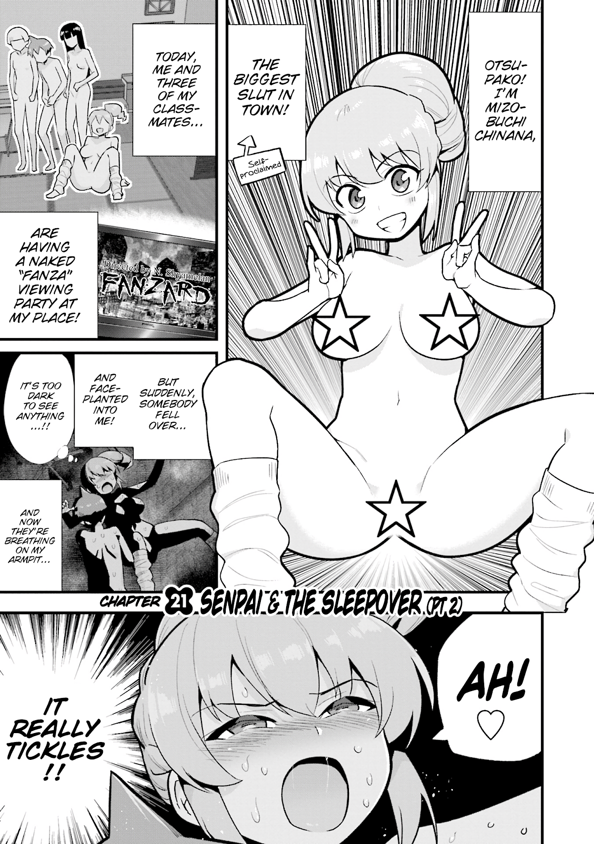 Uso-Bitch Senpai Chapter 21 page 4 - Chapter 21: Senpai & the Sleepover (Part 2)