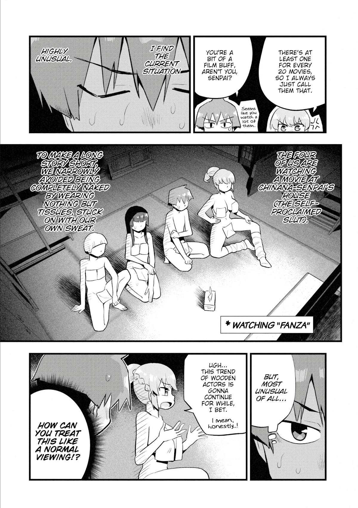 Uso-Bitch Senpai Chapter 22 page 3 - Chapter 22: Senpai & the Sleepover (Part 3)