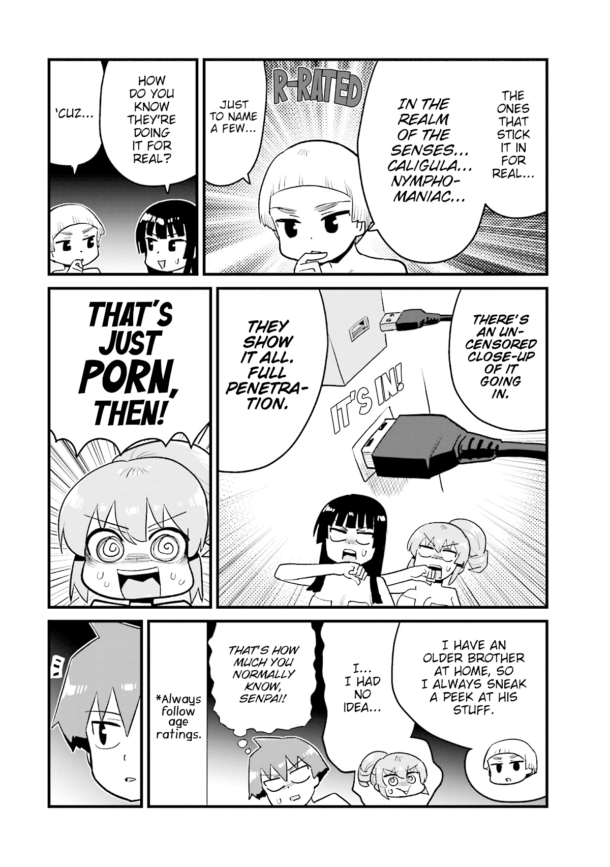 Uso-Bitch Senpai Chapter 23 page 10 - Chapter 23: Senpai & the Sex Scene