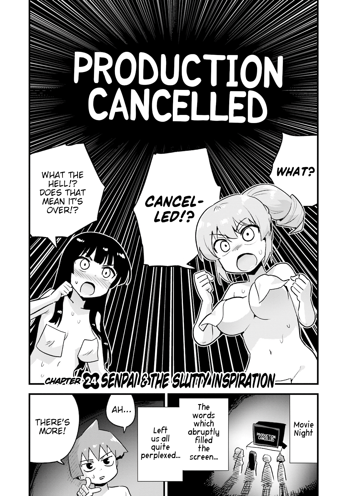 Uso-Bitch Senpai Chapter 24 page 1 - Chapter 24: Senpai & the Slutty Inspiration