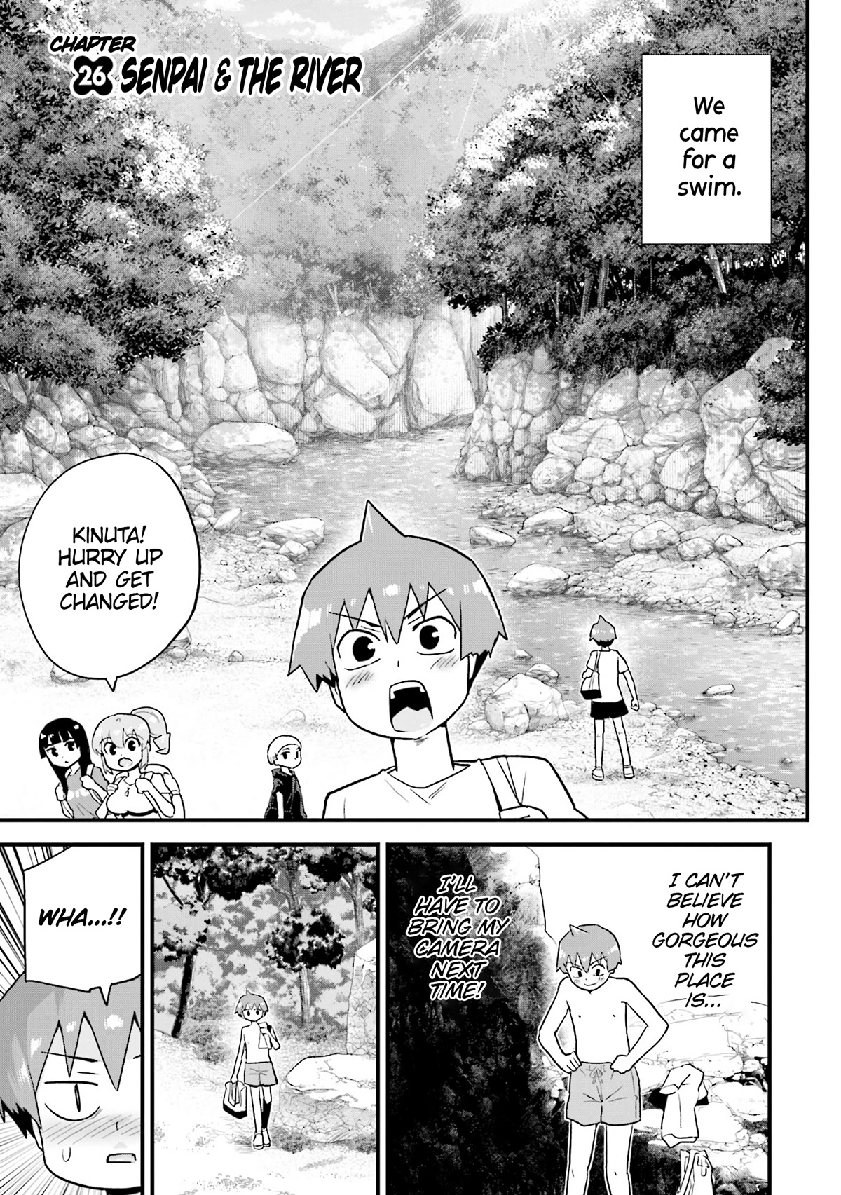 Uso-Bitch Senpai Chapter 26 page 1 - Chapter 26: Senpai & the River