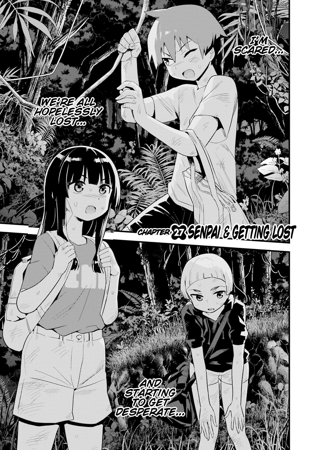 Uso-Bitch Senpai Chapter 27 page 1 - Chapter 27: Senpai & Getting Lost