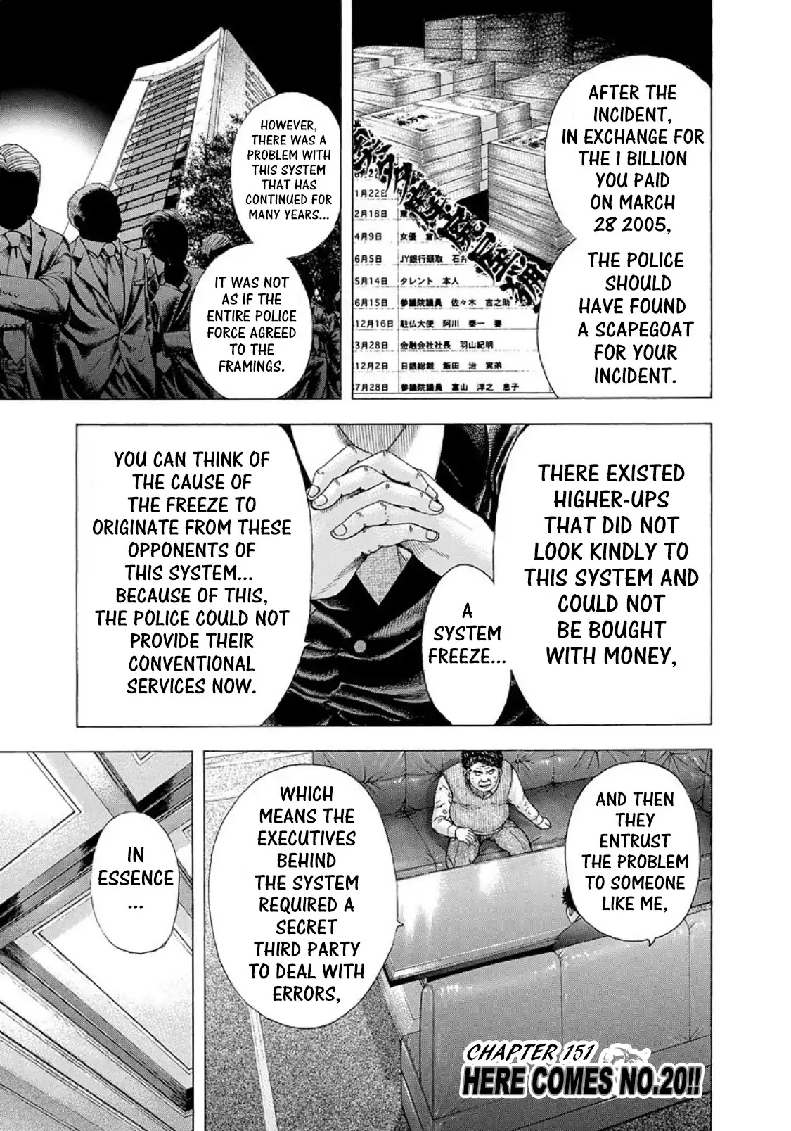 Usogui Chapter 151 page 1 - Chapter 151: Here Comes No.20!!